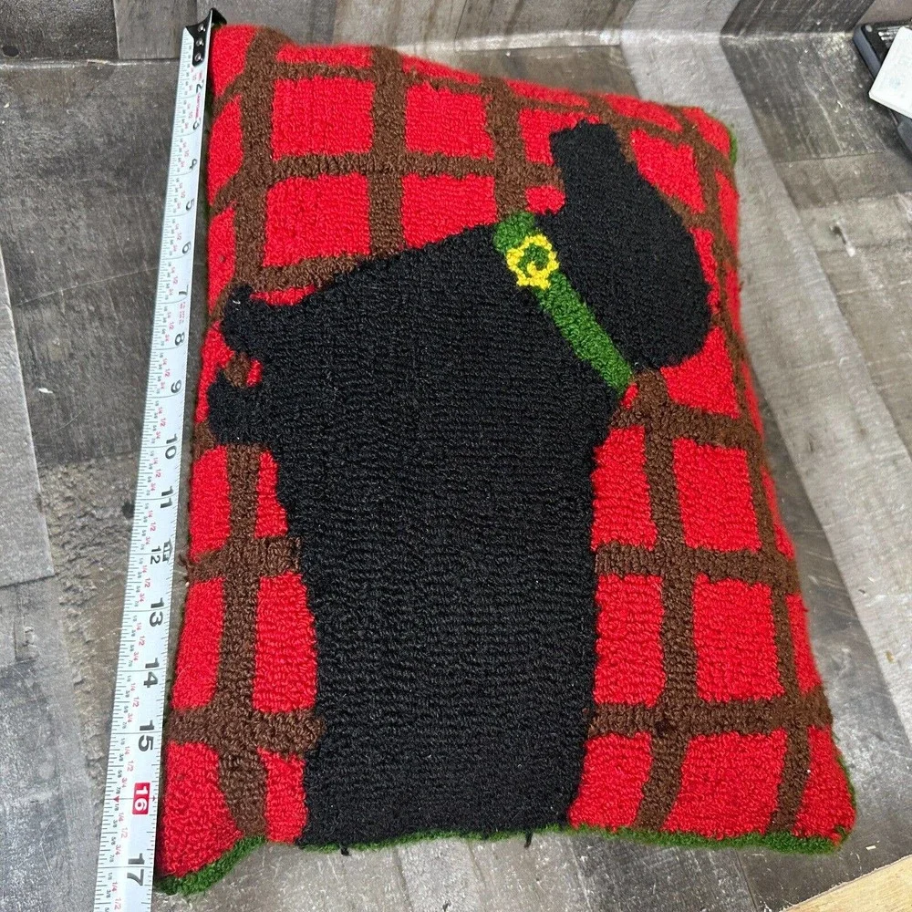 Dachshund Pillow Martha Stewart Collection Red 11”x17”‎ Dog Cute Adorable Throw